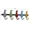 imageMetal Dog Wall Hooks 19quotW 5quotH  55513Multi Colored