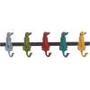 imageMetal Dog Wall Hooks 19quotW 5quotH  55513Multi Colored