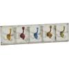 imageMetal Dog Wall Hooks 19quotW 5quotH  55513White