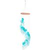imageDeco 79 40388 Wood Capiz Wind Chime 31quot Teal