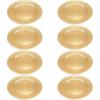 imageDeco 79 Melamine Plastic Charger  set of 8 13quot x 13quot x 1quot GoldGold