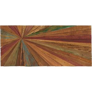 imageDeco 79 Teak Wood Starburst Handmade Home Wall Decor Radial Wall Sculpture Wall Art 28quot x 1quot x 28quot Brown39L x 18W