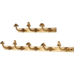 imageMetal Dog Wall Hooks 19quotW 5quotH  55513Gold