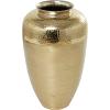 imageDeco 79 Aluminum Metal Decorative Vase Brushed Centerpiece Vase with Hammered Top Flower Vase for Home Decoration 12quot x 12quot x 18quot GoldGold