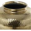 imageDeco 79 Aluminum Metal Decorative Vase Brushed Centerpiece Vase with Hammered Top Flower Vase for Home Decoration 12quot x 12quot x 18quot GoldGold