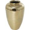 imageDeco 79 Aluminum Metal Decorative Vase Brushed Centerpiece Vase with Hammered Top Flower Vase for Home Decoration 12quot x 12quot x 18quot GoldGold