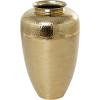 imageDeco 79 Aluminum Metal Decorative Vase Brushed Centerpiece Vase with Hammered Top Flower Vase for Home Decoration 12quot x 12quot x 18quot GoldGold