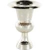 imageDeco 79 Aluminum Metal Decorative Vase Brushed Centerpiece Vase with Hammered Top Flower Vase for Home Decoration 12quot x 12quot x 18quot GoldSilver