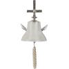 imageDeco 79 Brass Metal Bell Home Wall Decor Wall Sculpture with Anchor Backing Wall Art 7quot x 10quot x 10quot GoldSilver