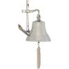 imageDeco 79 Brass Metal Bell Home Wall Decor Wall Sculpture with Anchor Backing Wall Art 7quot x 10quot x 10quot GoldSilver