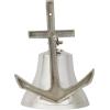 imageDeco 79 Brass Metal Bell Home Wall Decor Wall Sculpture with Anchor Backing Wall Art 7quot x 10quot x 10quot GoldSilver