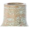 imageDeco 79 Ceramic Decorative Vase Antique Style Textured Centerpiece Vase with Green and Copper Accents Flower Vase for Home Decoration 10quot x 10quot x 14quot BrownBrown