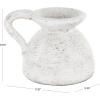imageDeco 79 Ceramic Decorative Vase Antique Style Textured Pot Centerpiece Vase with Handles Flower Vase for Home Decoration 10quot x 10quot x 10quot CreamCream