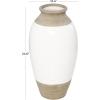 imageDeco 79 Ceramic Decorative Vase Centerpiece Vase with Diamond Pattern Flower Vase for Home Decoration 7quot x 7quot x 13quot White12 x 12 x 25
