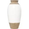 imageDeco 79 Ceramic Decorative Vase Centerpiece Vase with Diamond Pattern Flower Vase for Home Decoration 7quot x 7quot x 13quot White12 x 12 x 25