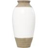 imageDeco 79 Ceramic Decorative Vase Centerpiece Vase with Diamond Pattern Flower Vase for Home Decoration 7quot x 7quot x 13quot White12 x 12 x 25