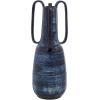 imageDeco 79 Ceramic Decorative Vase Centerpiece Vase with Handles Flower Vase for Home Decoration 7quot x 7quot x 17quot Blue