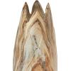 imageDeco 79 Ceramic Decorative Vase Marbled Centerpiece Vase with Angled Edge Opening and Rust Accents Flower Vase for Home Decoration 7quot x 7quot x 21quot Beige