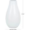 imageDeco 79 Ceramic Decorative Vase Minimalistic Floor Centerpiece Vase Flower Vase for Home Decoration 16quot x 16quot x 28quot White