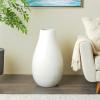 imageDeco 79 Ceramic Decorative Vase Minimalistic Floor Centerpiece Vase Flower Vase for Home Decoration 16quot x 16quot x 28quot White