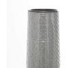 imageDeco 79 Ceramic Decorative Vase Slim Engraved Patterned Centerpiece Vase Flower Vase for Home Decoration 7quot x 7quot x 22quot GrayGray