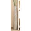 imageDeco 79 Ceramic Decorative Vase Tall Centerpiece Vase with Bubble Texture Flower Vase for Home Decoration 8quot x 8quot x 39quot GoldSilver