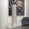 imageDeco 79 Ceramic Decorative Vase Tall Centerpiece Vase with Bubble Texture Flower Vase for Home Decoration 8quot x 8quot x 39quot GoldSilver