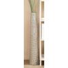 imageDeco 79 Ceramic Decorative Vase Tall Centerpiece Vase with Bubble Texture Flower Vase for Home Decoration 8quot x 8quot x 39quot GoldSilver