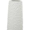 imageDeco 79 Ceramic Decorative Vase Tall Centerpiece Vase with Bubble Texture Flower Vase for Home Decoration 8quot x 8quot x 39quot GoldWhite