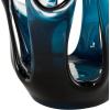 imageDeco 79 Glass Abstract Decorative Vase Ombre Centerpiece Vase with Wavy Oval Cutouts Flower Vase for Home Decoration 8quot x 8quot x 10quot BlueBlue