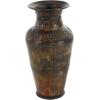 imageDeco 79 Metal Decorative Vase Indoor Outdoor Large Centerpiece Vases with Floral Relief Set of 2 Flower Vases for Home Decoration 29quot 22quotH Brown29 x 22