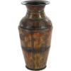 imageDeco 79 Metal Decorative Vase Indoor Outdoor Large Centerpiece Vases with Floral Relief Set of 2 Flower Vases for Home Decoration 29quot 22quotH Brown29 x 22