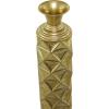 imageDeco 79 Metal Decorative Vase Tall Distressed Metallic Centerpiece Vases with 3D Triangle Patterns Set of 3 Vases for Home Decoration 34quot 29quot 25quot H Gold