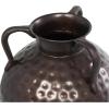 imageDeco 79 Metal Decorative Vase Tall Floor Mediterranean Style Centerpiece Vase with Hammered Details and Handles Flower Vase for Home Decoration 10quot x 10quot x 28quot BrownBrown