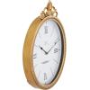imageDeco 79 Metal Decorative Wall Clock Antique Inspired Wall Clock for Home with Scrolled Finial Wall Clock for Room 11quot x 2quot x 15quot Gold
