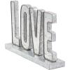 imageDeco 79 Metal Sign Home Decorative Sign Bar Wall Sculpture with LED Lights Wall Art 16quot x 5quot x 12quot BrownSilver
