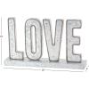 imageDeco 79 Metal Sign Home Decorative Sign Bar Wall Sculpture with LED Lights Wall Art 16quot x 5quot x 12quot BrownSilver
