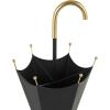 imageDeco 79 Metal Umbrella Stand Galvanized with Copper Base and Handle 10quot x 10quot x 28quot GrayBlack