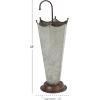 imageDeco 79 Metal Umbrella Stand Galvanized with Copper Base and Handle 10quot x 10quot x 28quot GrayGrey
