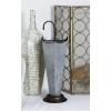 imageDeco 79 Metal Umbrella Stand Galvanized with Copper Base and Handle 10quot x 10quot x 28quot GrayGrey