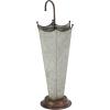 imageDeco 79 Metal Umbrella Stand Galvanized with Copper Base and Handle 10quot x 10quot x 28quot GrayGrey