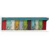 imageDeco 79 Wood Metal Wall Hook 35 by 9Inch multicolored 55456