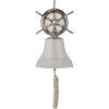 imageDeco 79 Brass Metal Bell Home Wall Decor Wall Sculpture with Anchor Backing Wall Art 7quot x 10quot x 10quot GoldSilver