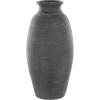 imageDeco 79 Ceramic Decorative Vase Textured Whitewashed Centerpiece Vase Flower Vase for Home Decoration 9quot x 9quot x 19quot Black