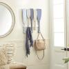 imageDeco 79 Wood 5 Hangers Wall Hook 23quot x 4quot x 26quot BlueWall Dcor