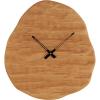 imageDeco 79 Wood Decorative Wall Clock Wavy Wall Clock for Home with Black Accents Wall Clock for Room 19quot x 2quot x 20quot Brown