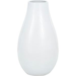 imageDeco 79 Ceramic Decorative Vase Minimalistic Floor Centerpiece Vase Flower Vase for Home Decoration 16quot x 16quot x 28quot White