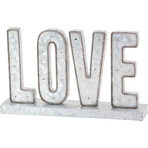 imageDeco 79 Metal Sign Home Decorative Sign Bar Wall Sculpture with LED Lights Wall Art 16quot x 5quot x 12quot BrownSilver