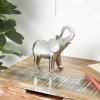 imageDeco 79 Ceramic Elephant Decorative Sculpture Standing Home Decor Statue Accent Figurine 10quot x 4quot x 11quot GoldSilver