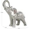 imageDeco 79 Ceramic Elephant Decorative Sculpture Standing Home Decor Statue Accent Figurine 10quot x 4quot x 11quot GoldSilver